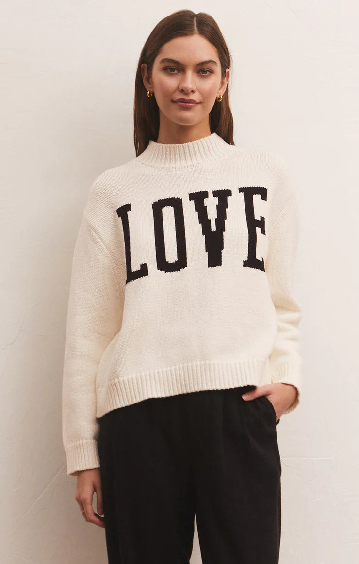 Z SUPPLY- LOVE INTARSIA SWEATER