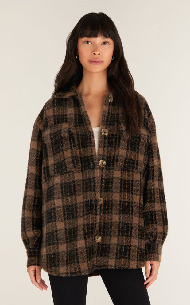 Z Supply Plaid Tucker Jacket