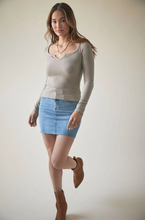 Load image into Gallery viewer, Project Social T- Odin Notch Ribbed Longsleeve
