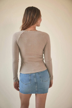 Load image into Gallery viewer, Project Social T- Odin Notch Ribbed Longsleeve
