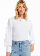 Z Supply- Emery LS White Top
