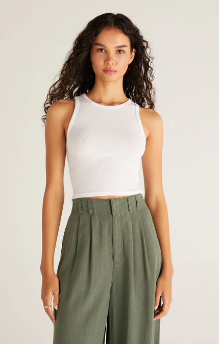 Z Supply- Hannah Cropped Rib Tank