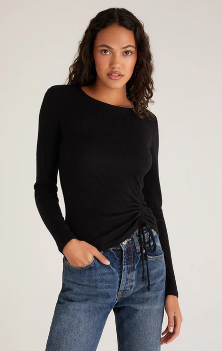 Z Supply- Damali Shirred Rib Top