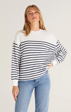 Load image into Gallery viewer, Z Supply- Yuan Striped LS Sweatshirt
