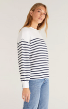 Load image into Gallery viewer, Z Supply- Yuan Striped LS Sweatshirt
